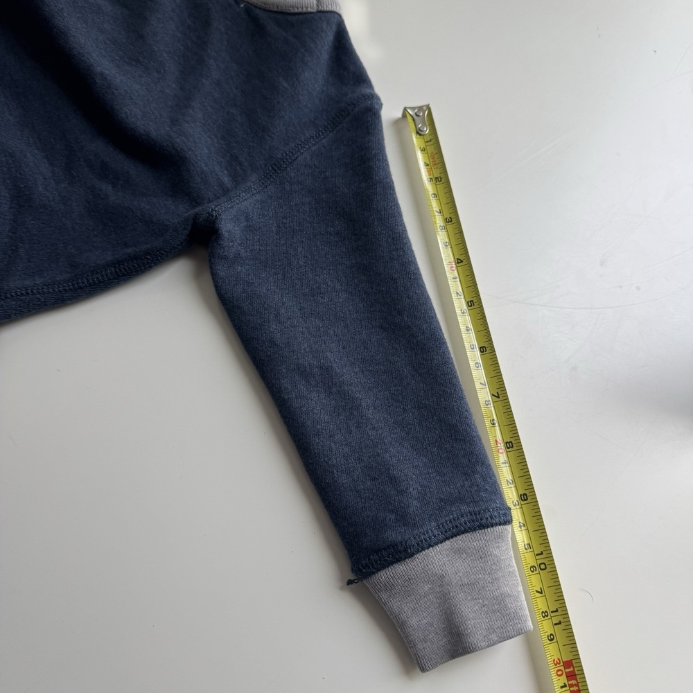 Polo Ralph Lauren Sweatshirt Kids 2T Blue Gray Colorblock Fleece Pullover Logo - Picture 8 of 10